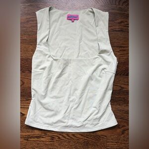 Edikted Light Green square neck tank size S